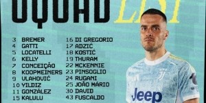 博鱼下载-尤文本轮大名单：布雷默坐镇后防，伊尔迪兹领衔锋线，DV9入选