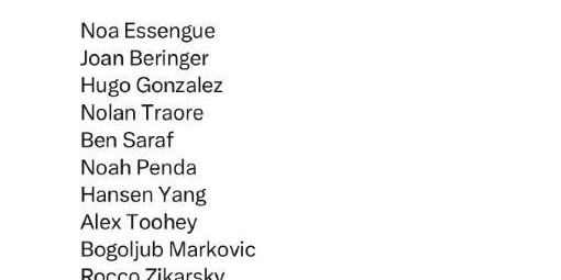 NBA仅剩39人主动参选，杨瀚森注定不会落选！